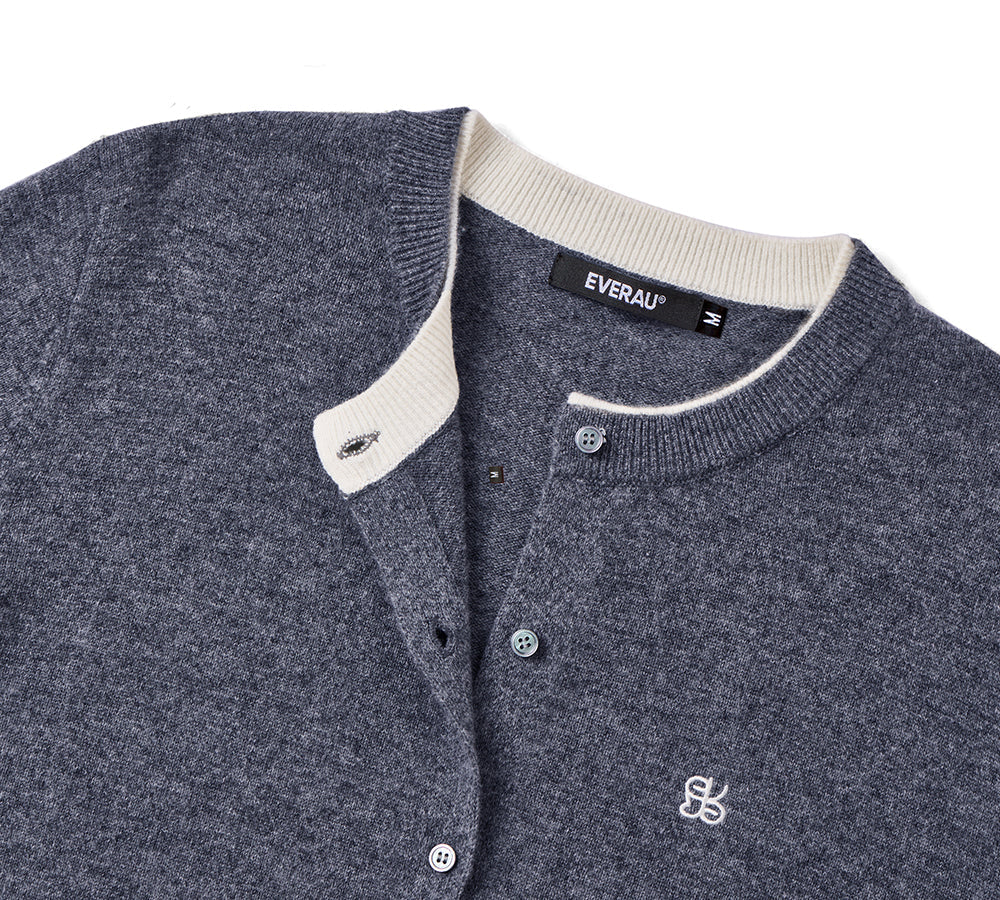 100% Wool Cardigan Knit Velly - Image 4