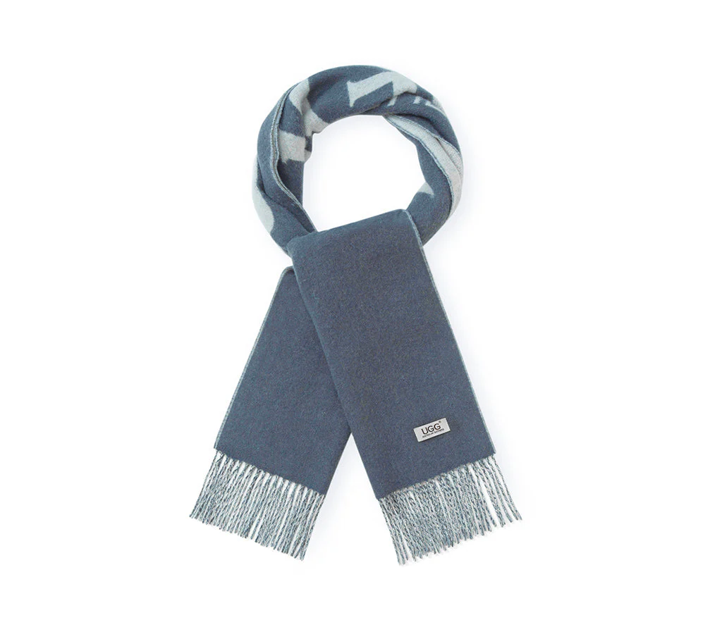 100% Wool Plain Scarf Oatumn - Image 11