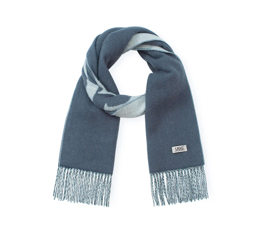 100% Wool Plain Scarf Oatumn - Image 12