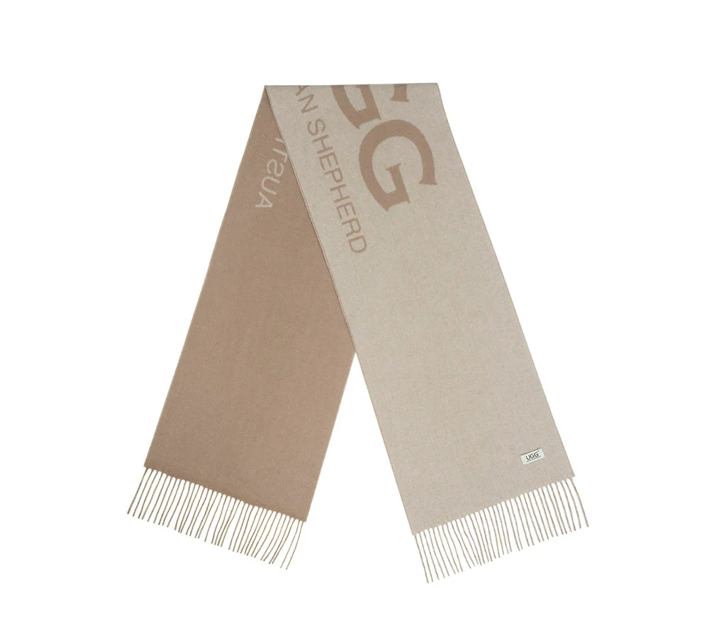 100% Wool Plain Scarf Oatumn - Image 5