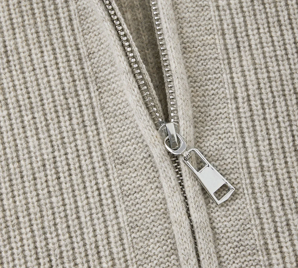 100% Wool Zip Jacket Canver - Image 5