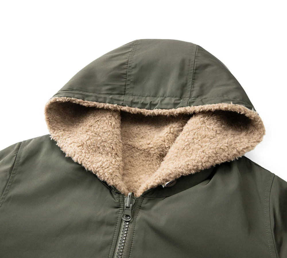 100% Wool Zip Reversible Jacket Moona - Image 10