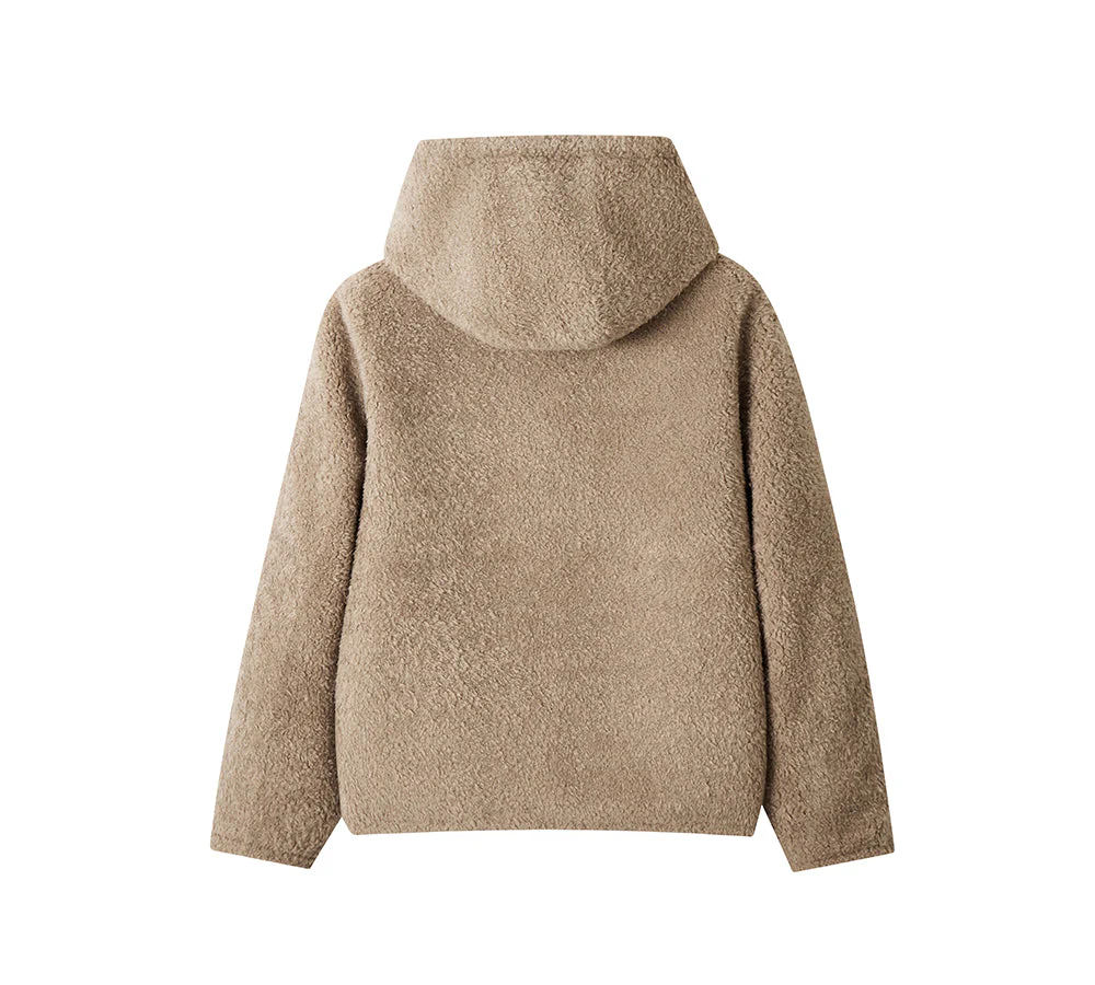 100% Wool Zip Reversible Jacket Moona - Image 3