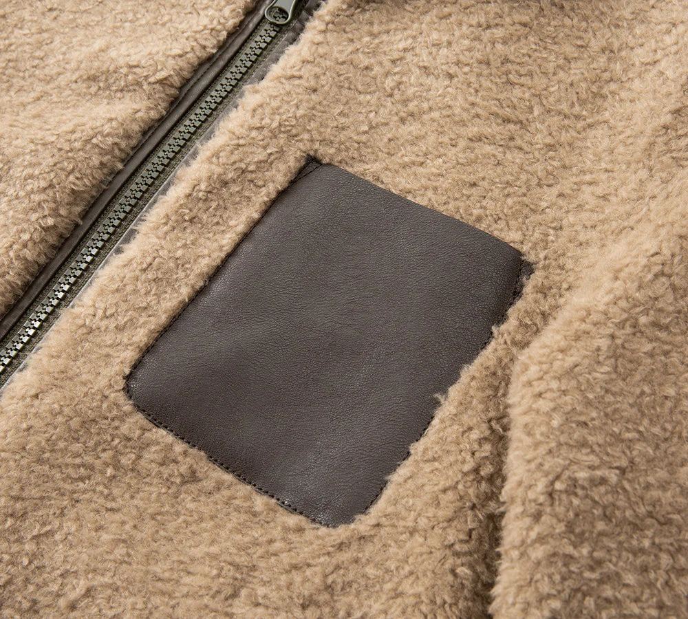 100% Wool Zip Reversible Jacket Moona - Image 7