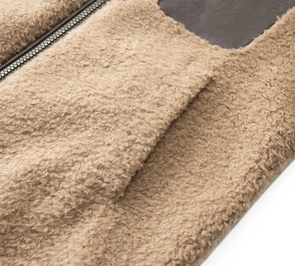100% Wool Zip Reversible Jacket Moona - Image 8