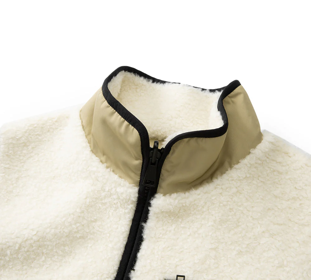 100% Wool Zip Reversible Vest Cozea - Image 5