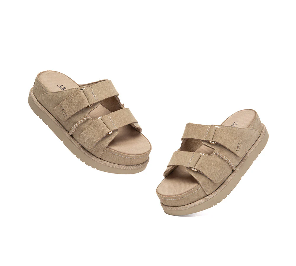Adjustable Strap Buckle Platform Sandals Ventra - Image 11