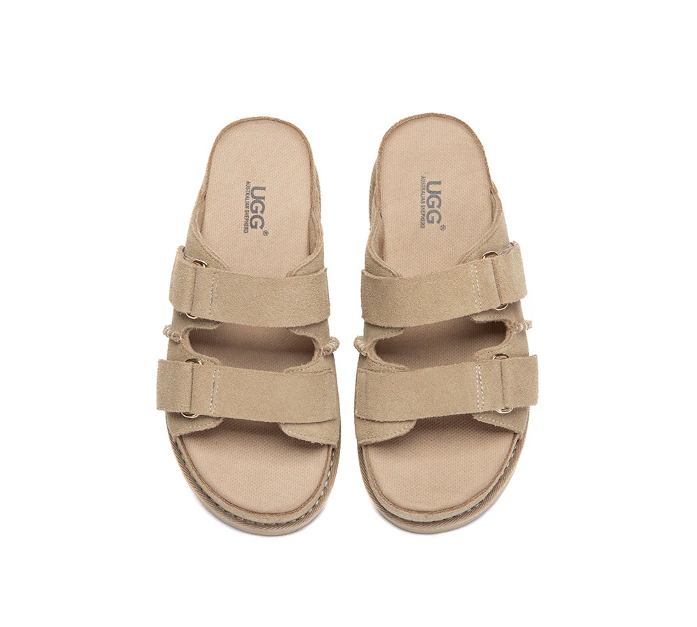 Adjustable Strap Buckle Platform Sandals Ventra - Image 12