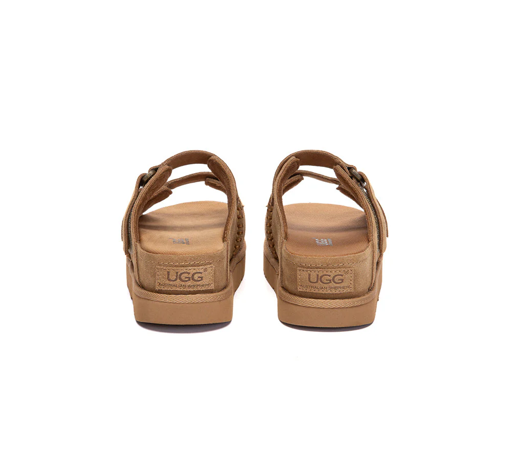 Adjustable Strap Buckle Platform Sandals Ventra - Image 7