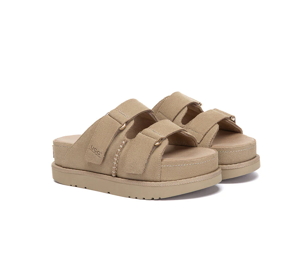 Adjustable Strap Buckle Platform Sandals Ventra - Image 8