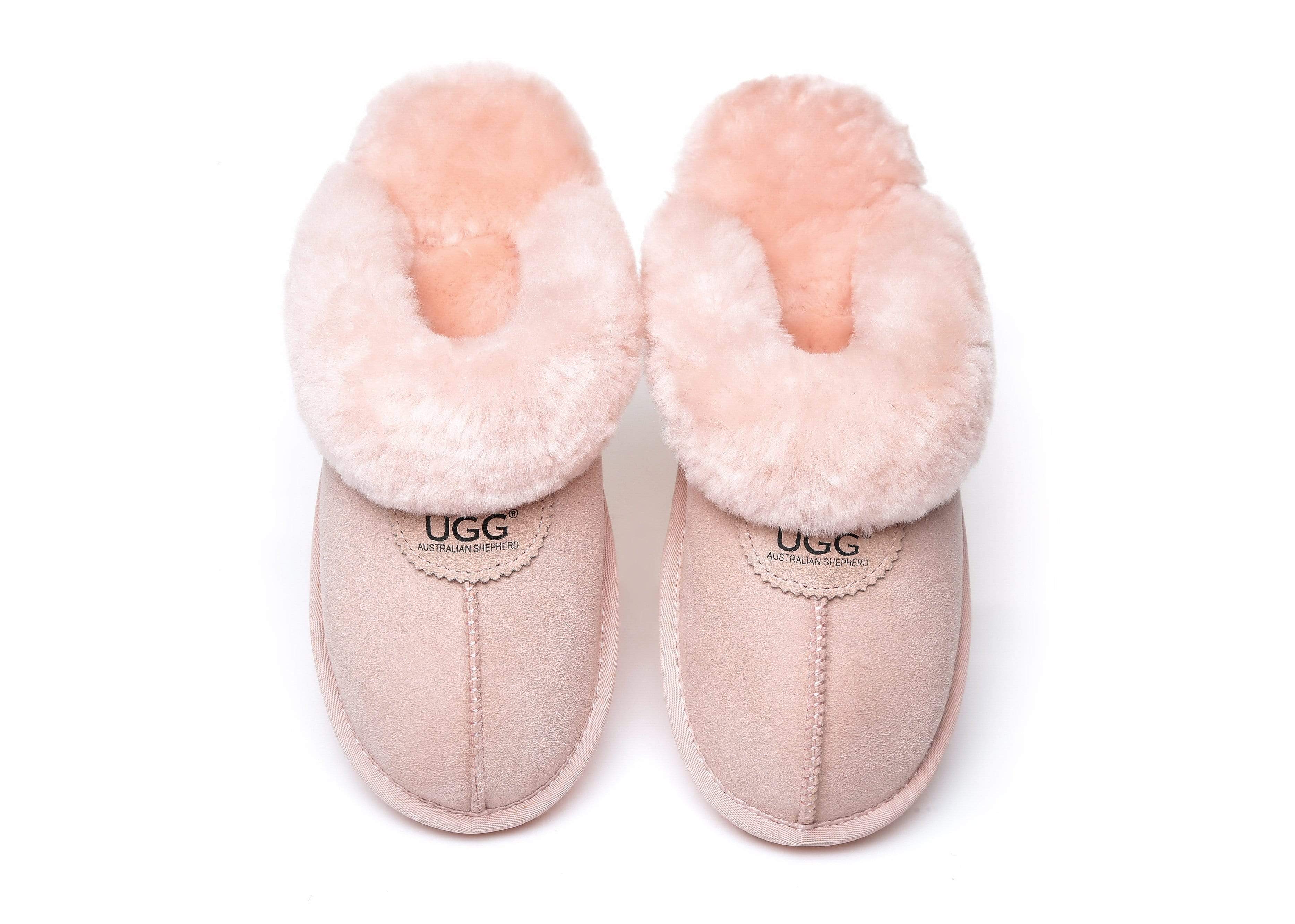 Women Slippers Premium Australia Sheepskin Wool Waffle Scuff - Image 16