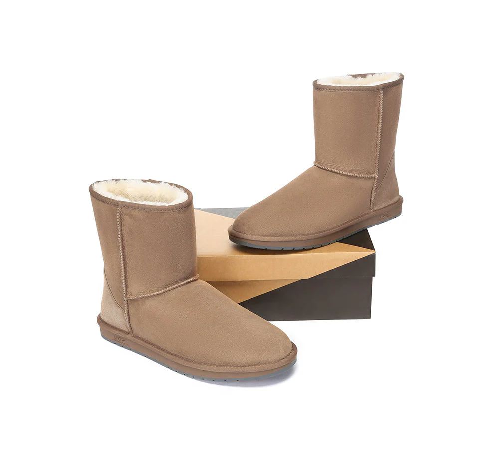 Australia Premium Double Face Sheepskin Mens Short Classic Boots - Image 4