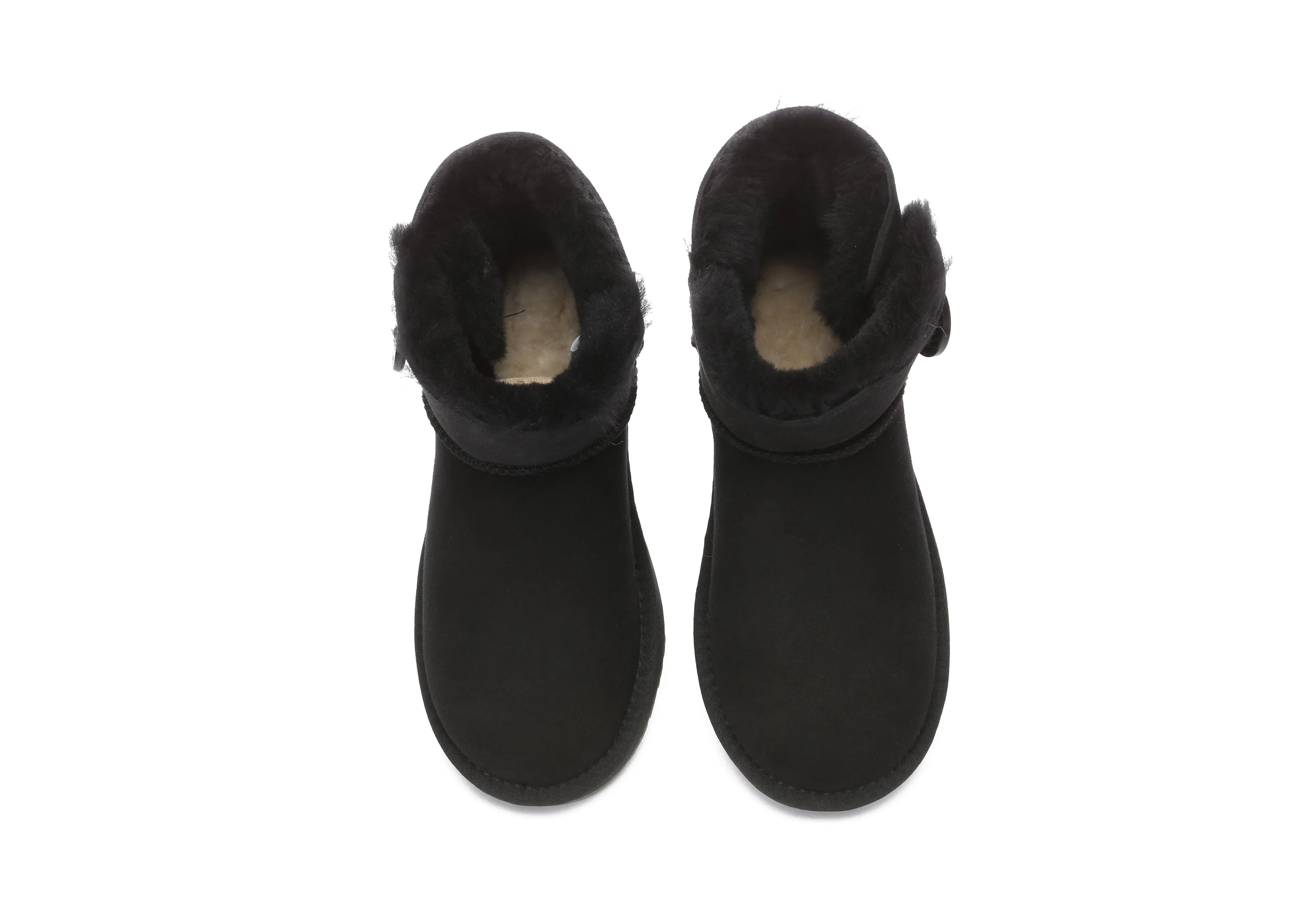 Australia Premium Double Face Sheepskin Water Resistant Mini Button Boots - Image 13