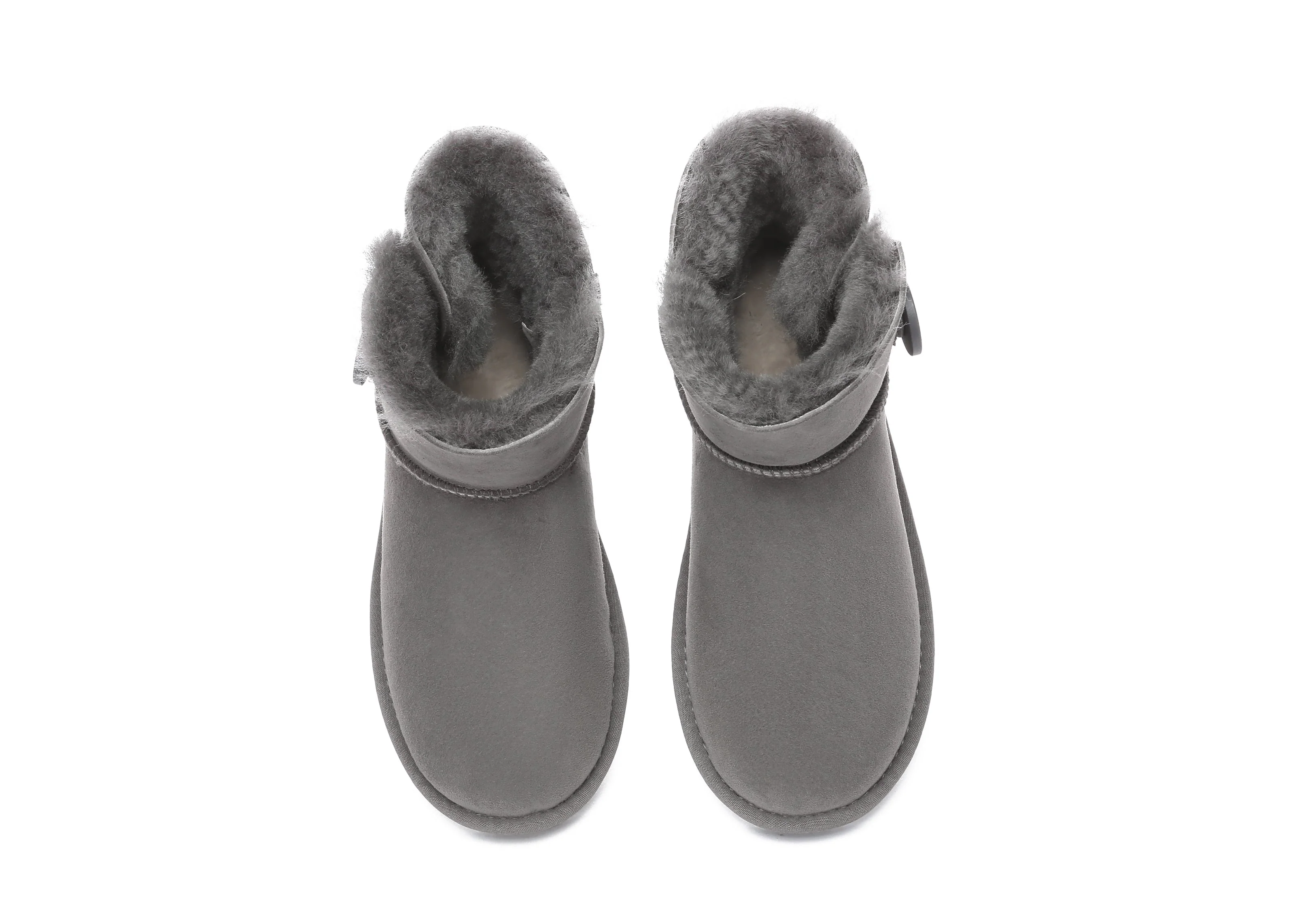 Australia Premium Double Face Sheepskin Water Resistant Mini Button Boots - Image 25