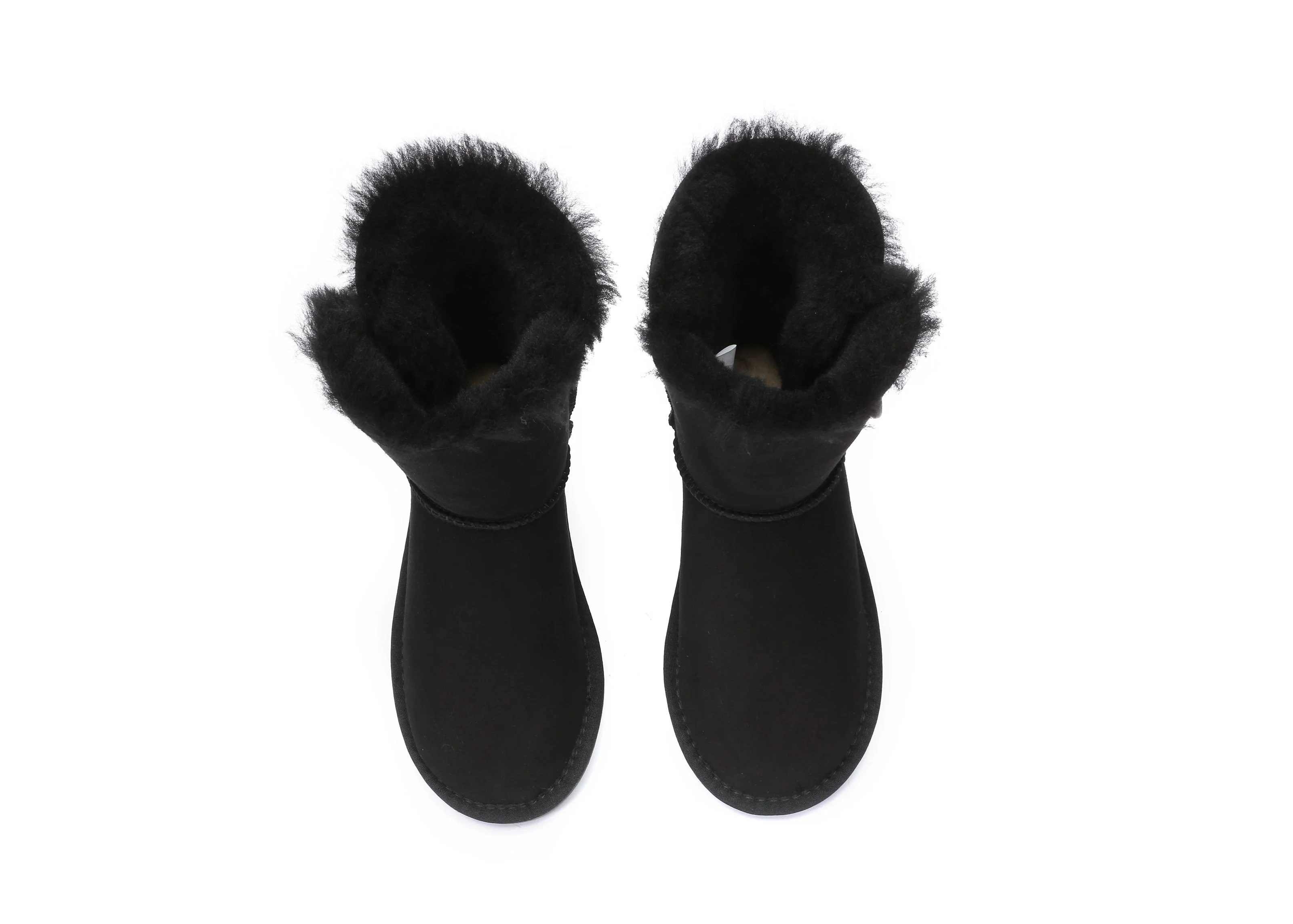 Australian Premium Double Face Sheepskin Short Button Water Resistant Boots - Image 26