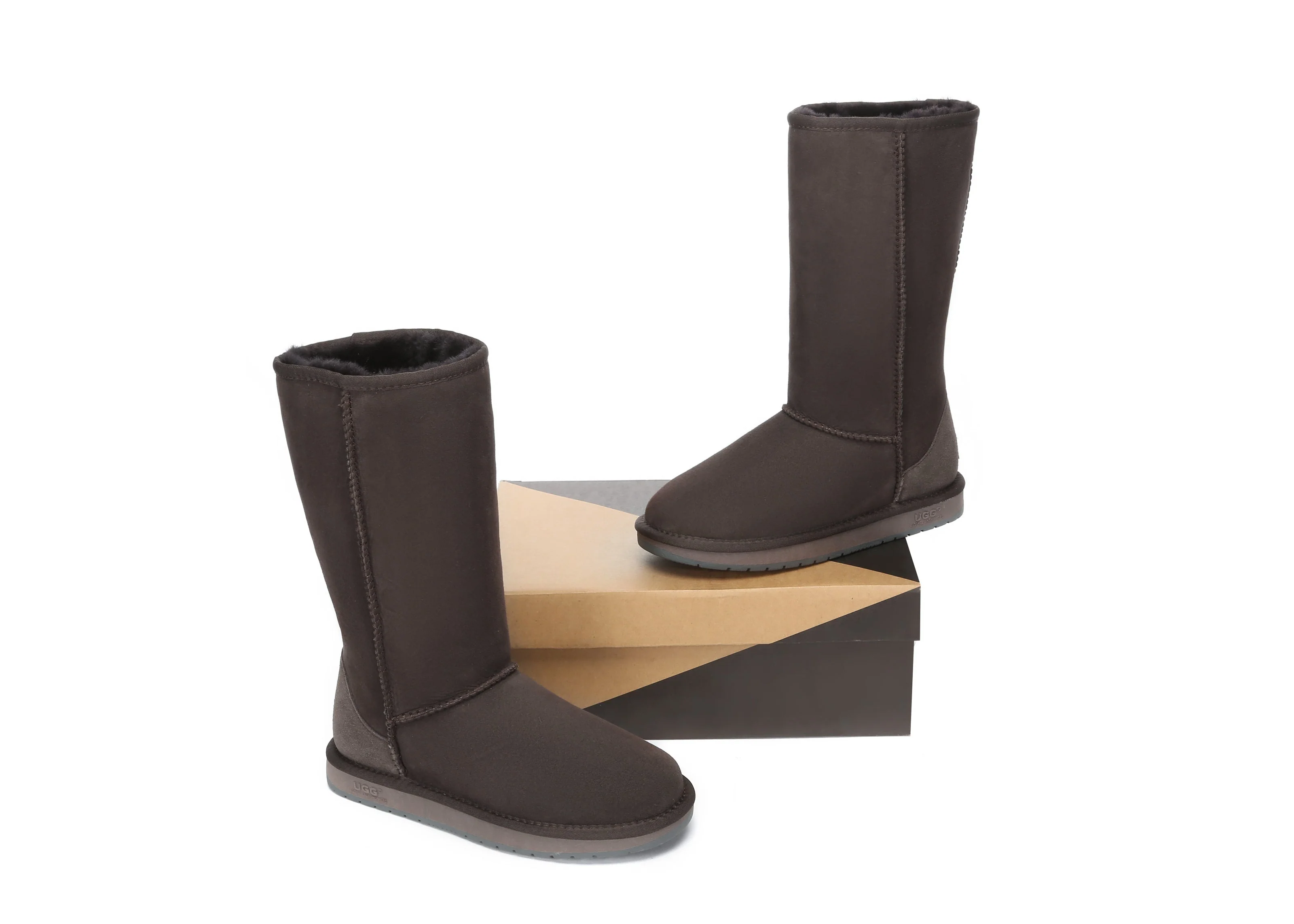 Australian Premium Double Face Sheepskin Tall Classic Boots - Image 12