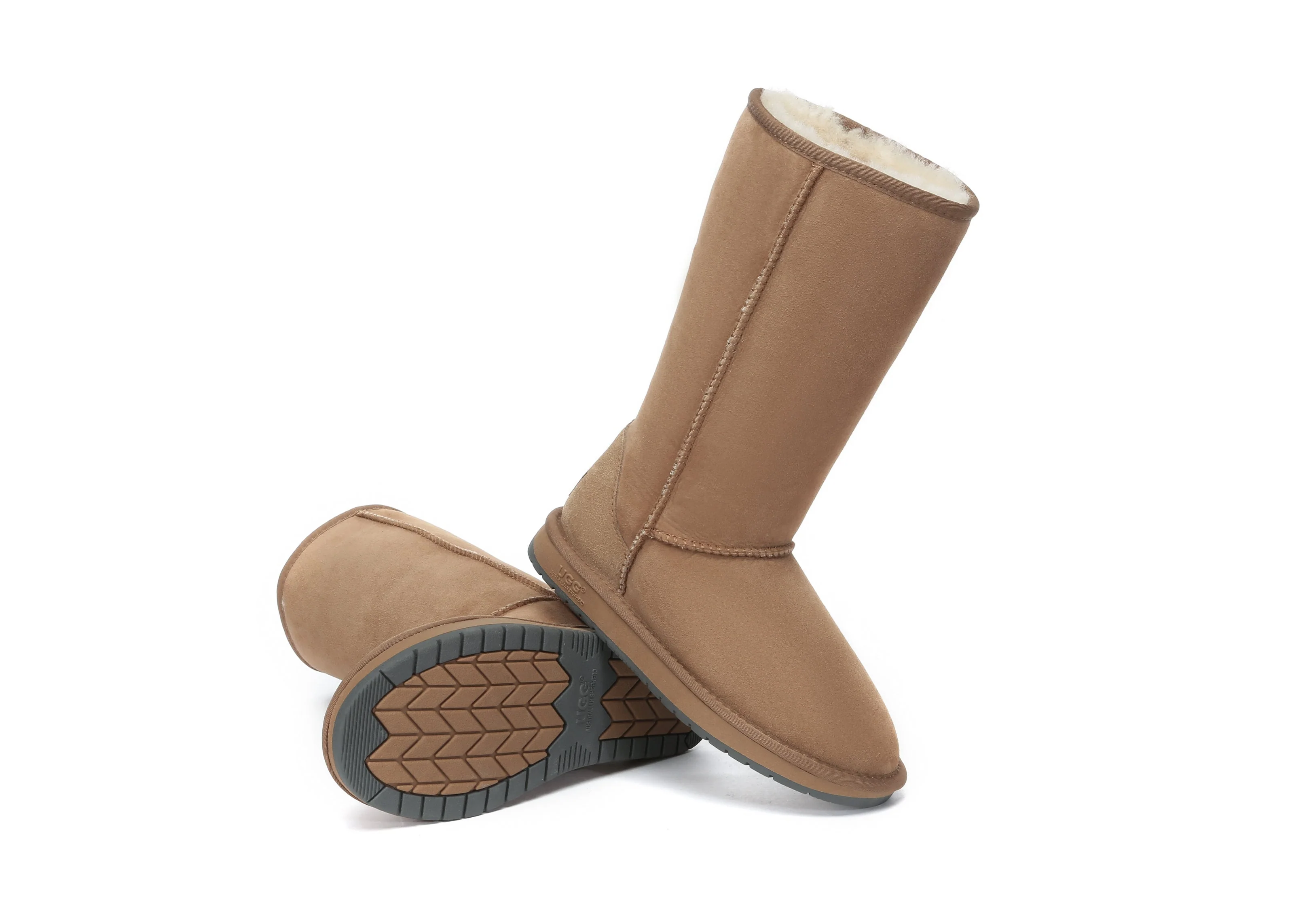 Australian Premium Double Face Sheepskin Tall Classic Boots - Image 5