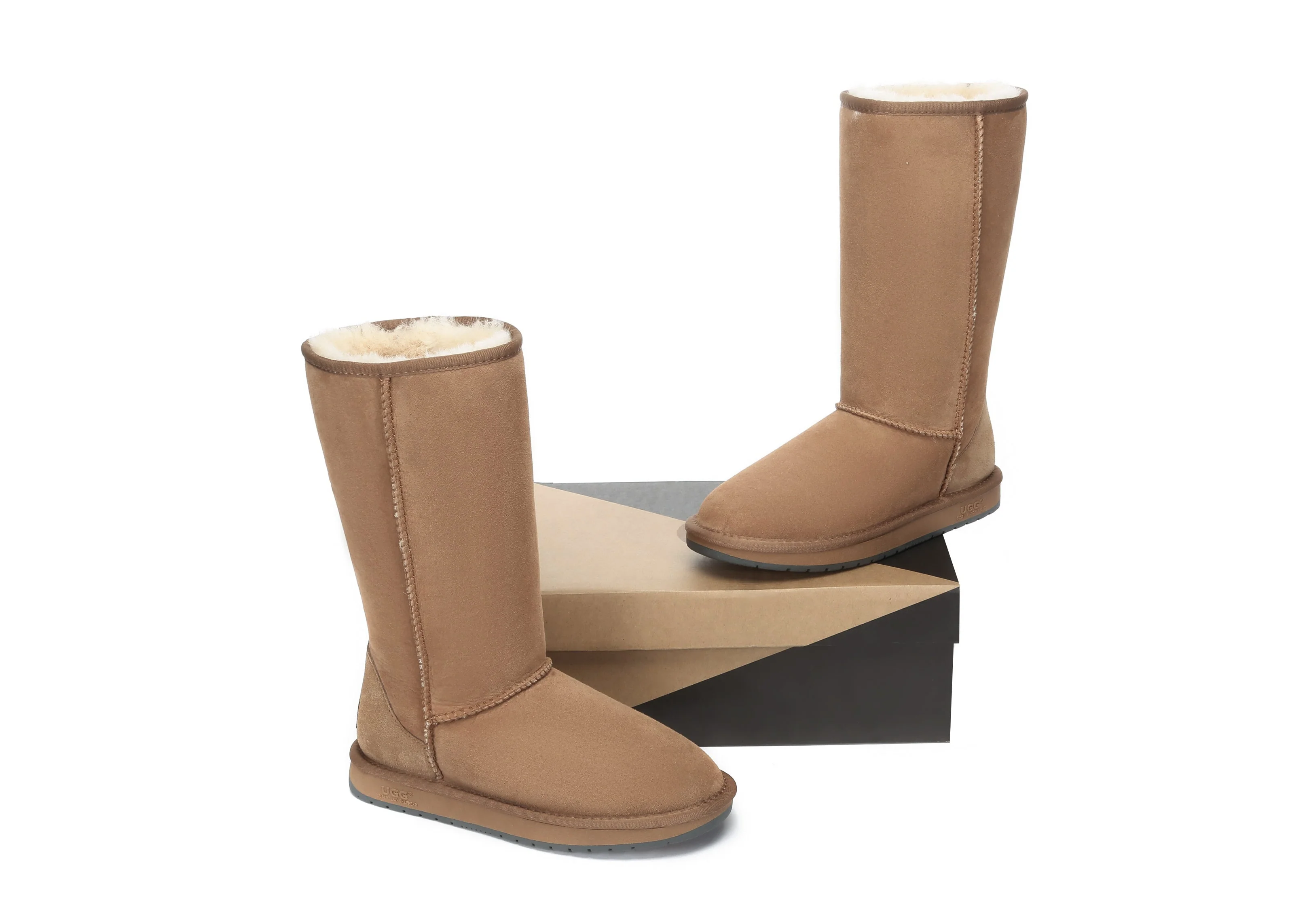 Australian Premium Double Face Sheepskin Tall Classic Boots - Image 6