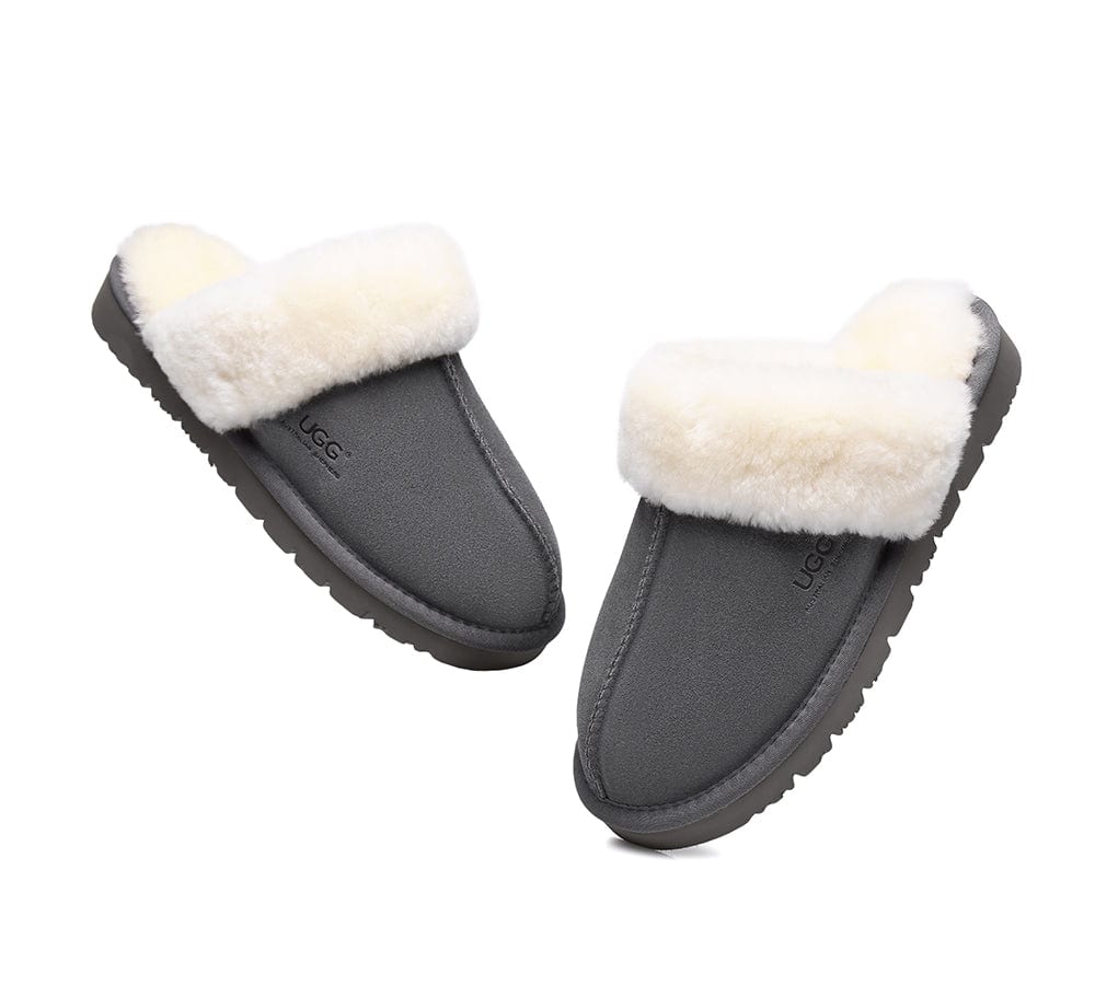 Australian Premium Sheepskin Wool Unisex Muffin Slipper - Image 18
