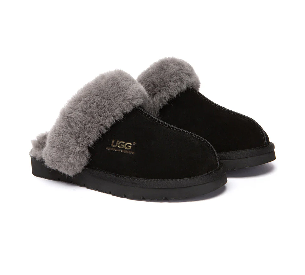 Australian Premium Sheepskin Wool Unisex Muffin Slipper - Image 21