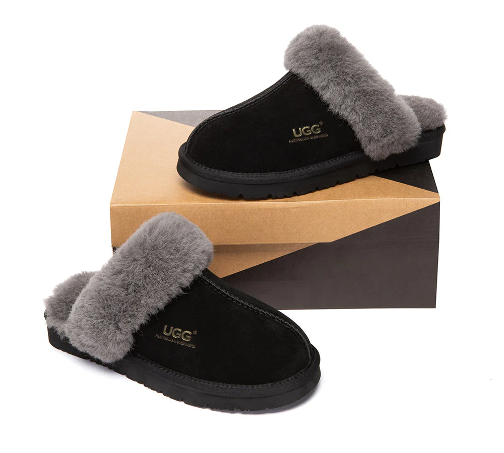 Australian Premium Sheepskin Wool Unisex Muffin Slipper - Image 23