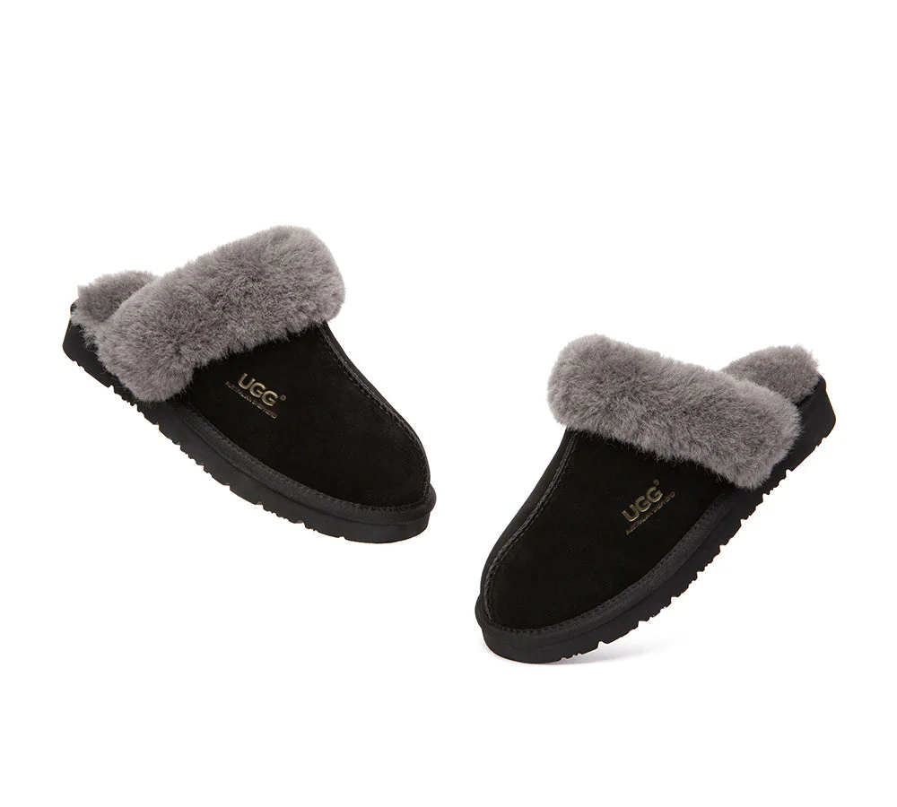 Australian Premium Sheepskin Wool Unisex Muffin Slipper - Image 24