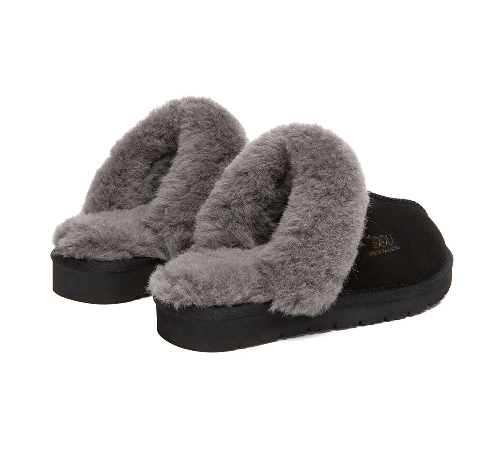 Australian Premium Sheepskin Wool Unisex Muffin Slipper - Image 26