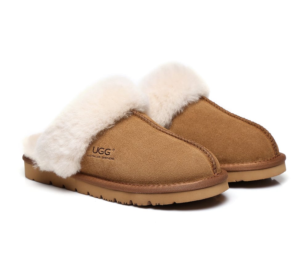 Australian Premium Sheepskin Wool Unisex Muffin Slipper - Image 3