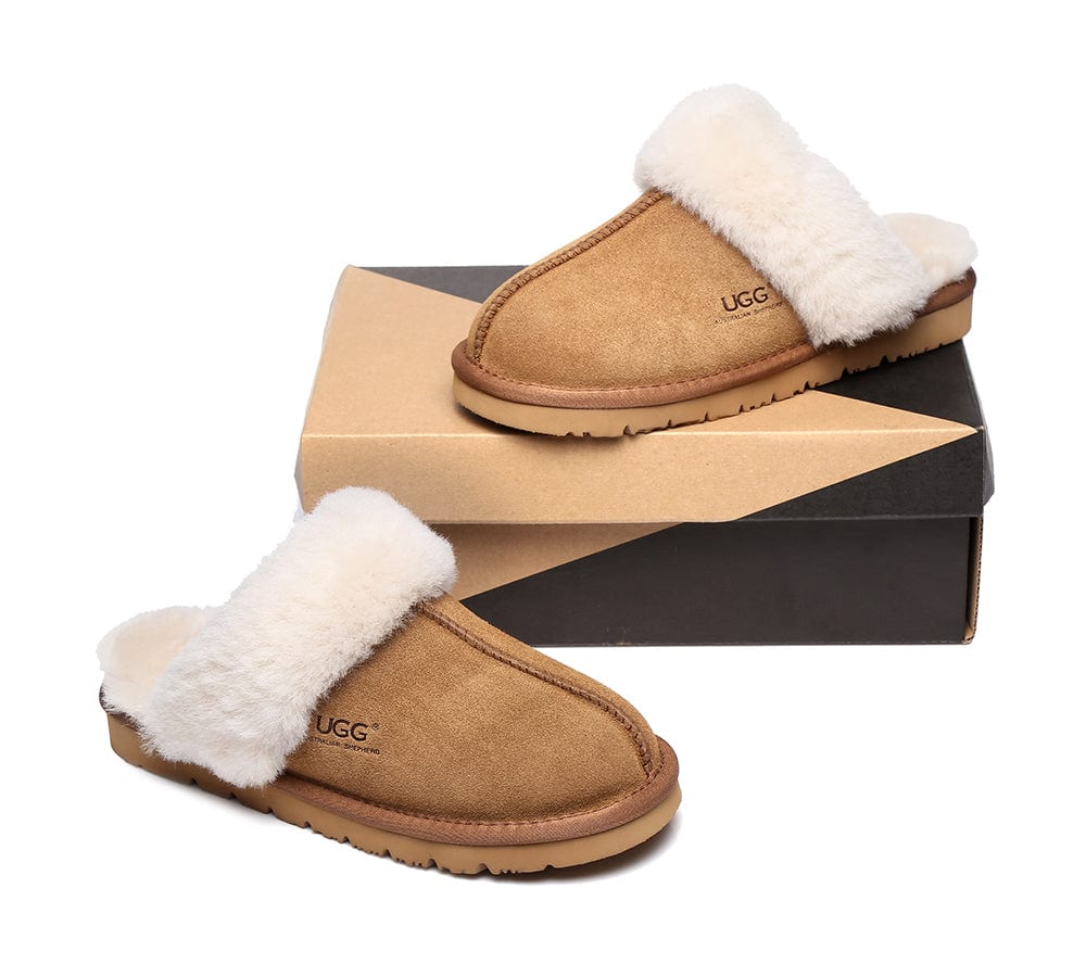 Australian Premium Sheepskin Wool Unisex Muffin Slipper - Image 5