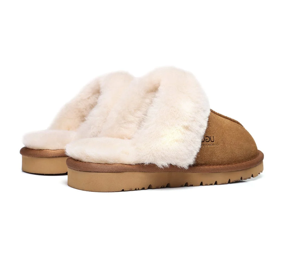 Australian Premium Sheepskin Wool Unisex Muffin Slipper - Image 8