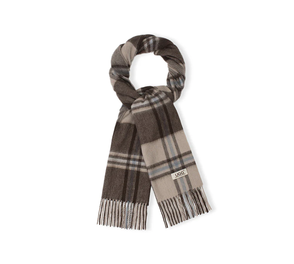 100% Wool Check Scarf Snovia - Image 14