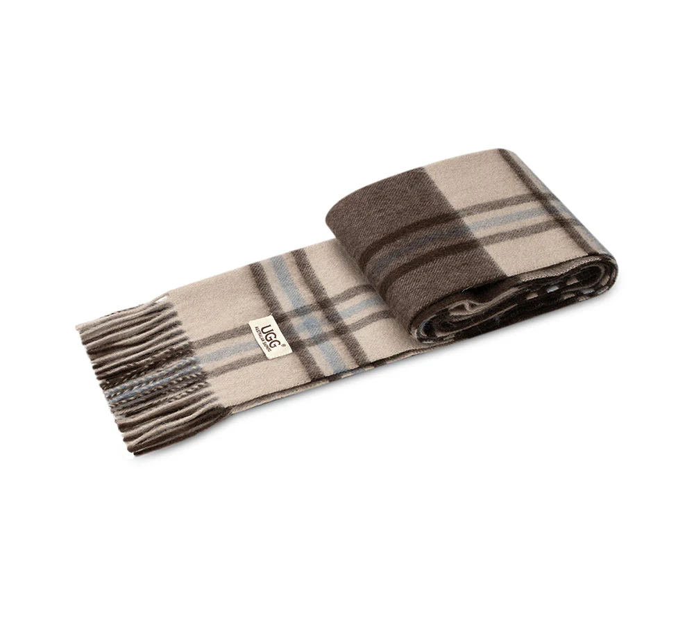 100% Wool Check Scarf Snovia - Image 15