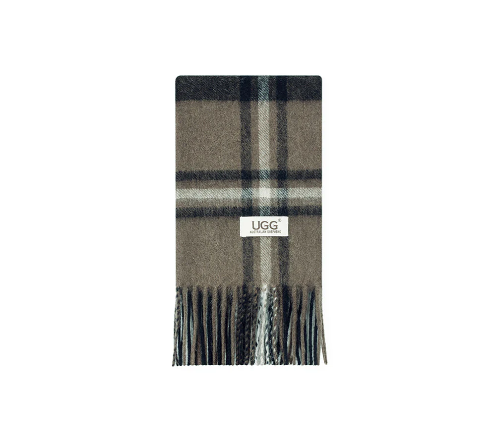 100% Wool Check Scarf Snovia - Image 3