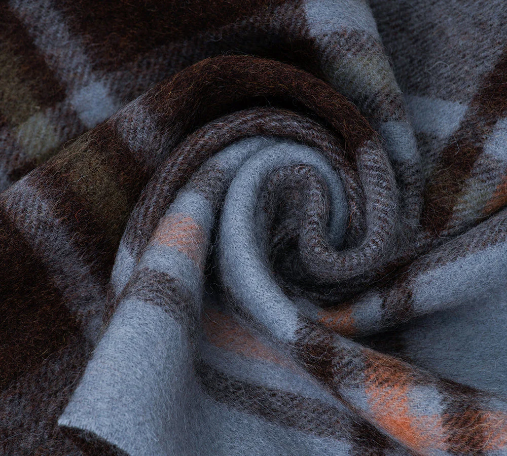 100% Wool Check Scarf Snovia - Image 33