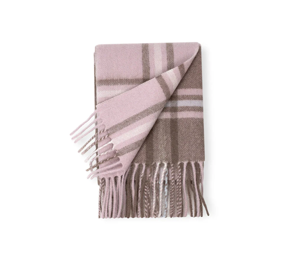 100% Wool Check Scarf Snovia - Image 36