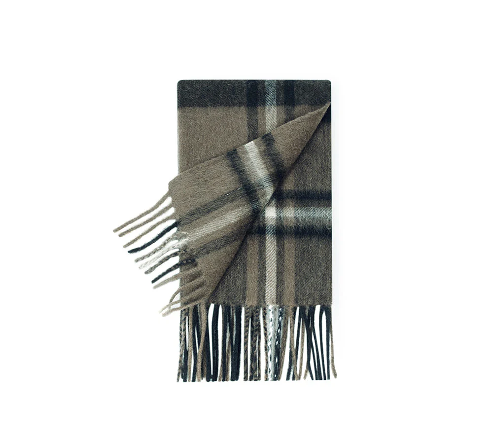 100% Wool Check Scarf Snovia - Image 4