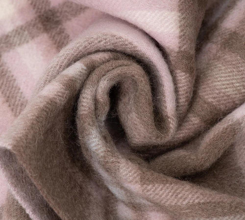 100% Wool Check Scarf Snovia - Image 41