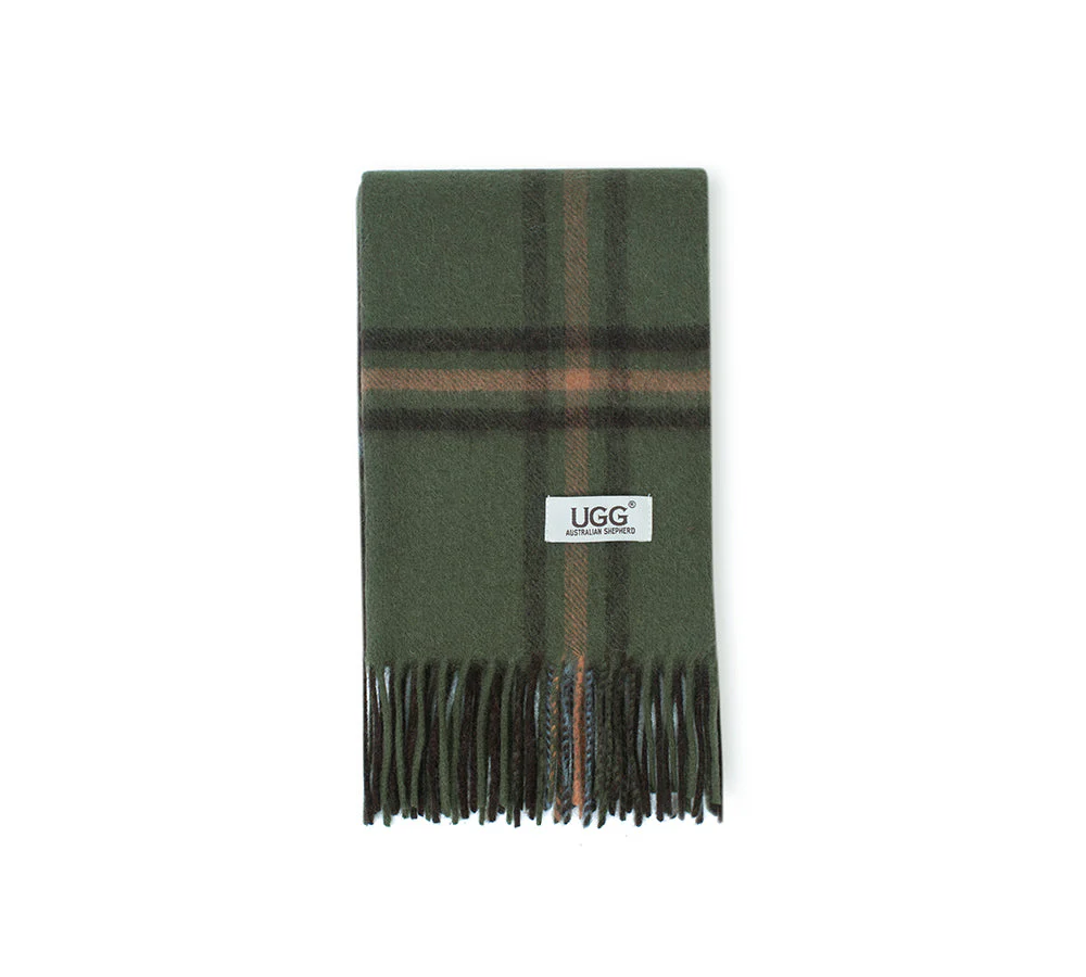 100% Wool Check Scarf Snovia - Image 43