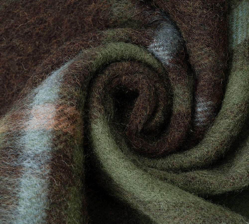 100% Wool Check Scarf Snovia - Image 49