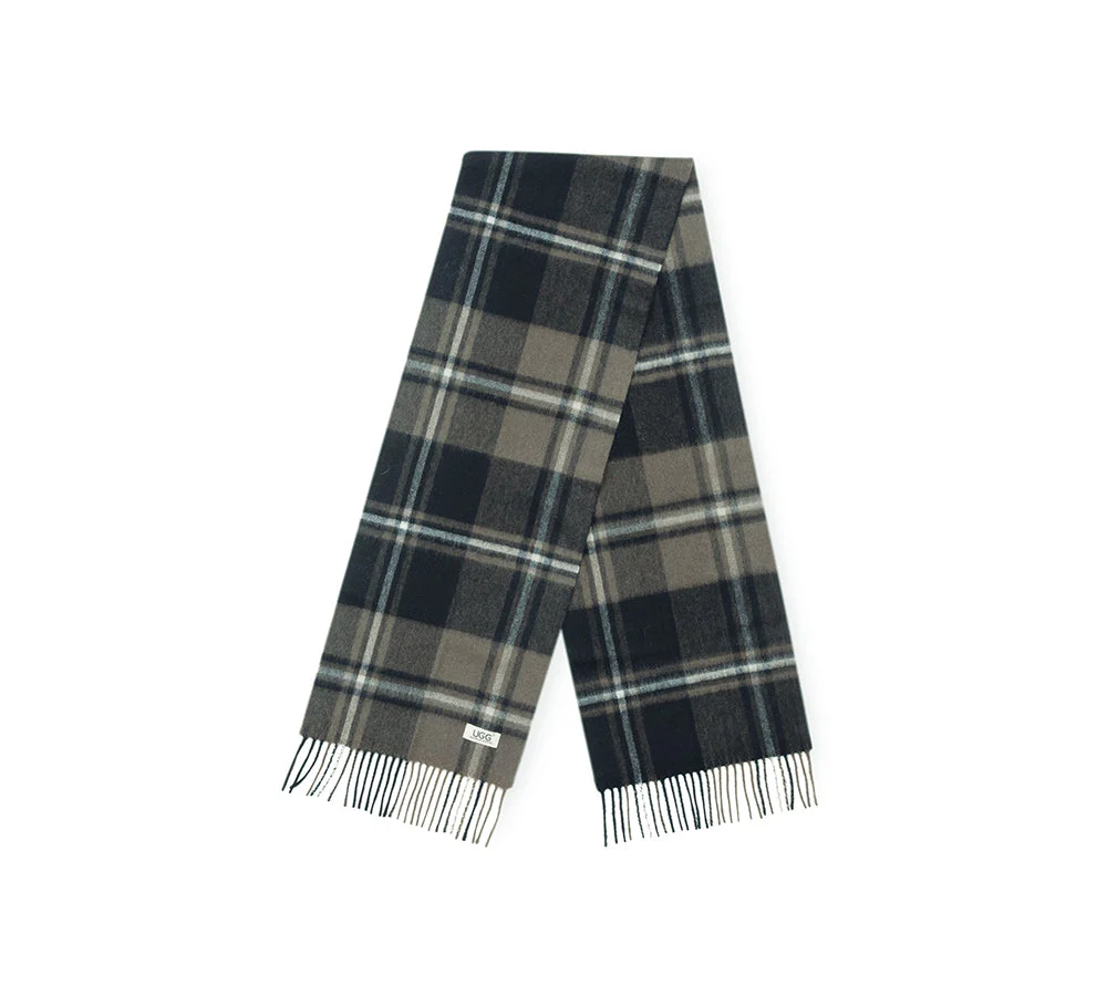 100% Wool Check Scarf Snovia - Image 5
