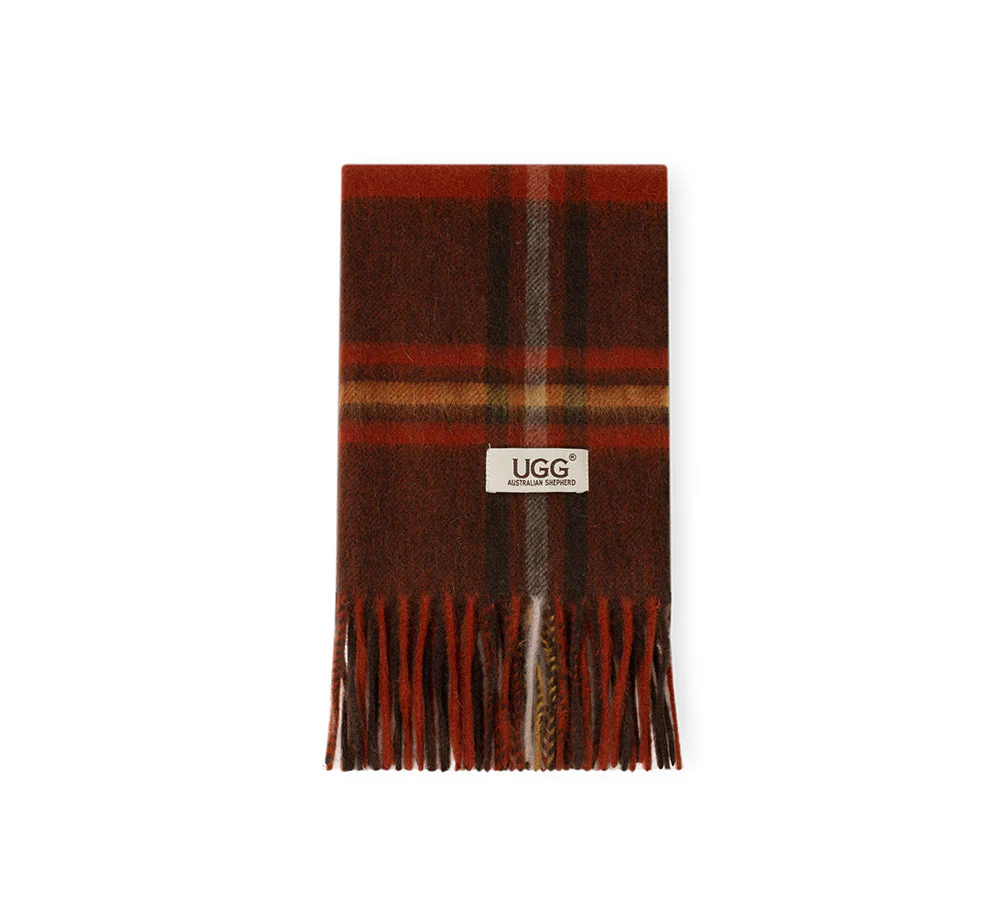 100% Wool Check Scarf Snovia - Image 51