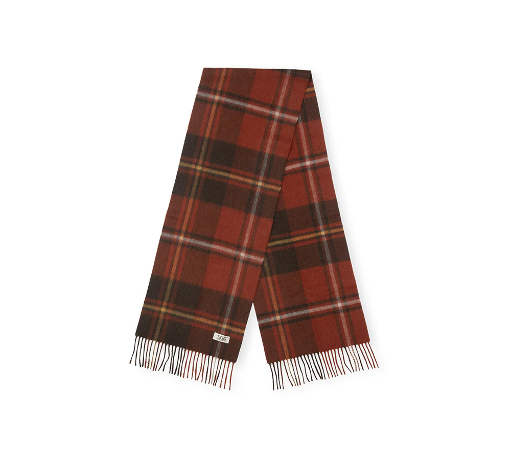 100% Wool Check Scarf Snovia - Image 53
