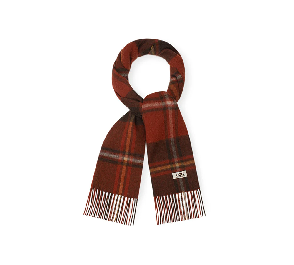 100% Wool Check Scarf Snovia - Image 54
