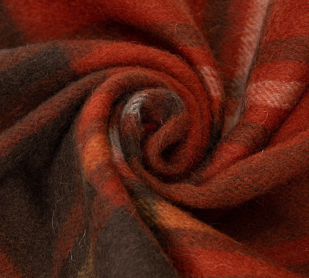 100% Wool Check Scarf Snovia - Image 57