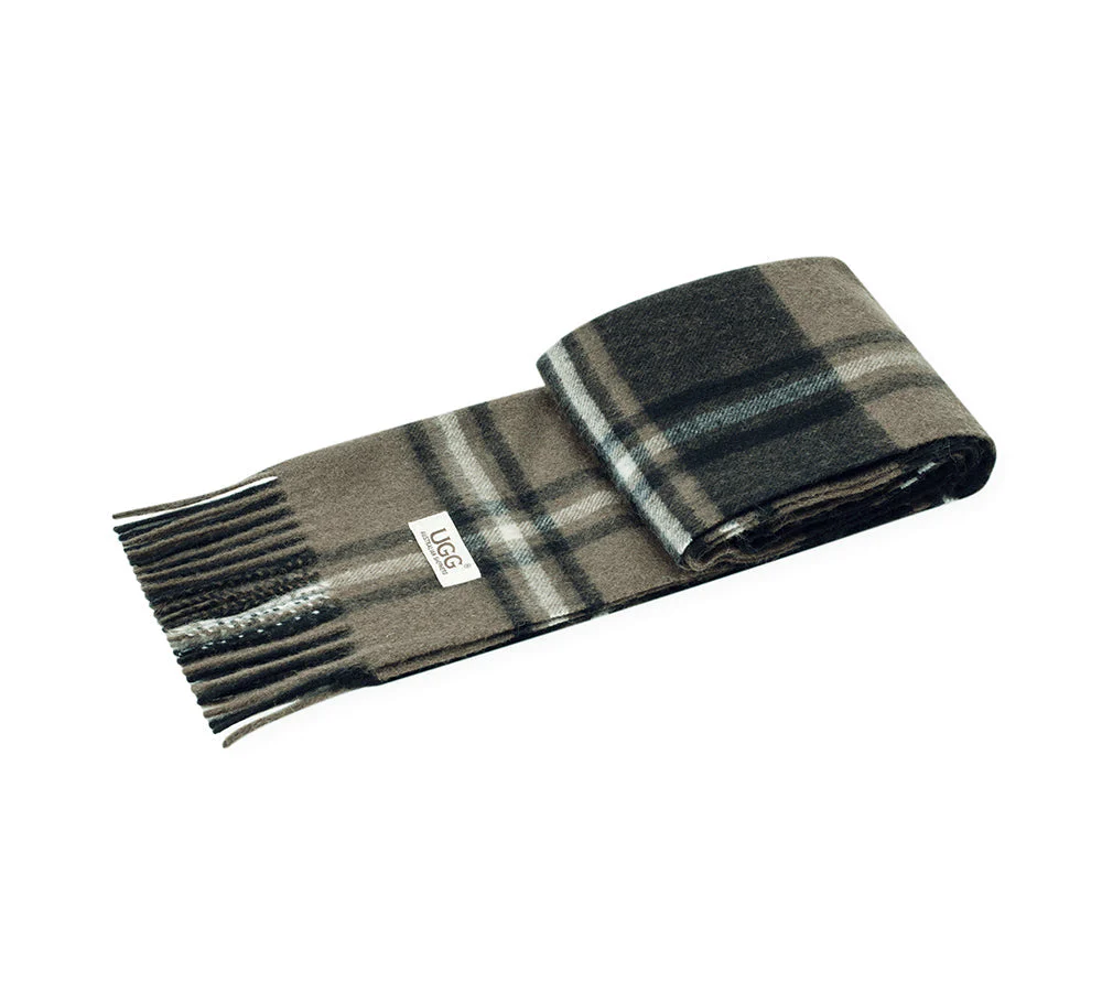 100% Wool Check Scarf Snovia - Image 7