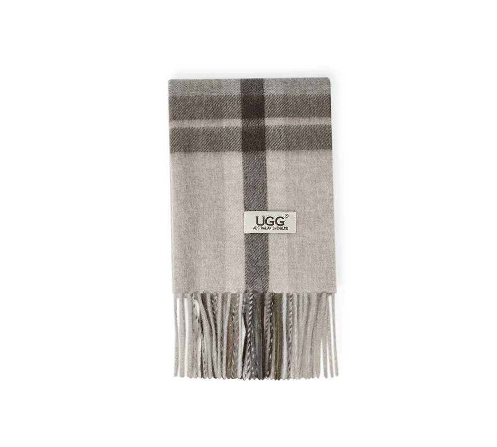AUSTRALIAN SHEPHERD® 100% Wool Check Scarf Solara - Image 11