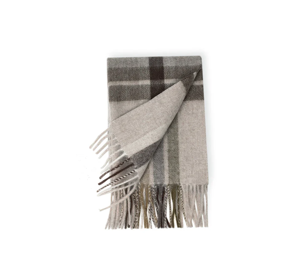 AUSTRALIAN SHEPHERD® 100% Wool Check Scarf Solara - Image 12