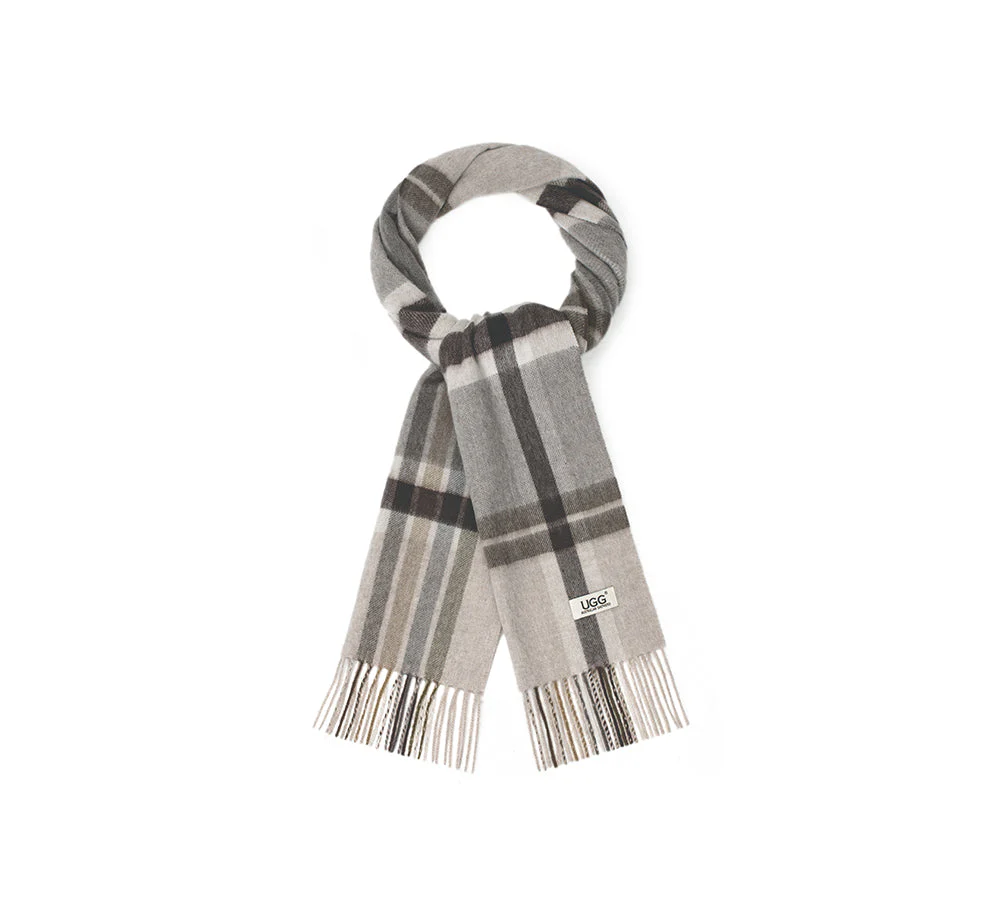 AUSTRALIAN SHEPHERD® 100% Wool Check Scarf Solara - Image 14