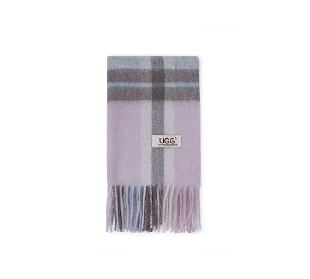AUSTRALIAN SHEPHERD® 100% Wool Check Scarf Solara - Image 27