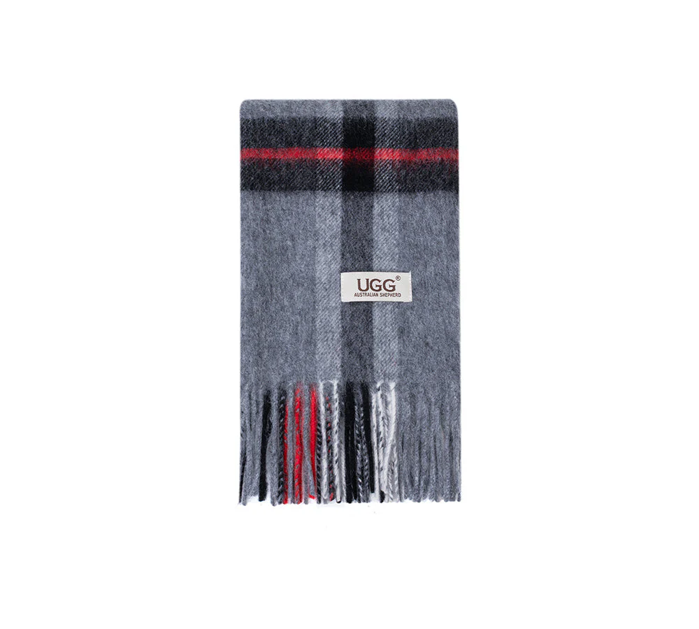 AUSTRALIAN SHEPHERD® 100% Wool Check Scarf Solara - Image 35